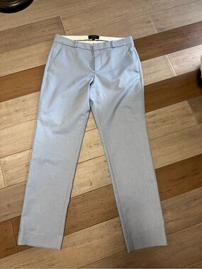 Banana Republic Light Blue Straight-Leg Women's Pants